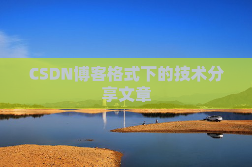 CSDN博客格式下的技术分享文章
